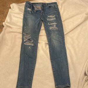 American eagle hi rise jegging size 8 longs